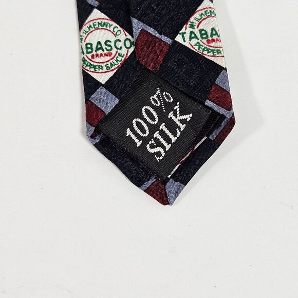 Tabasco Sauce Vintage Retro Computer Tech Geek Hot Sauce Silk Tie - Picture 5 of 11